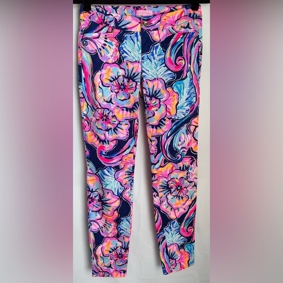 LILLY PULITZER Kelly Skinny Ankle Stretch Pant- Size 00 - Picture 1 of 6